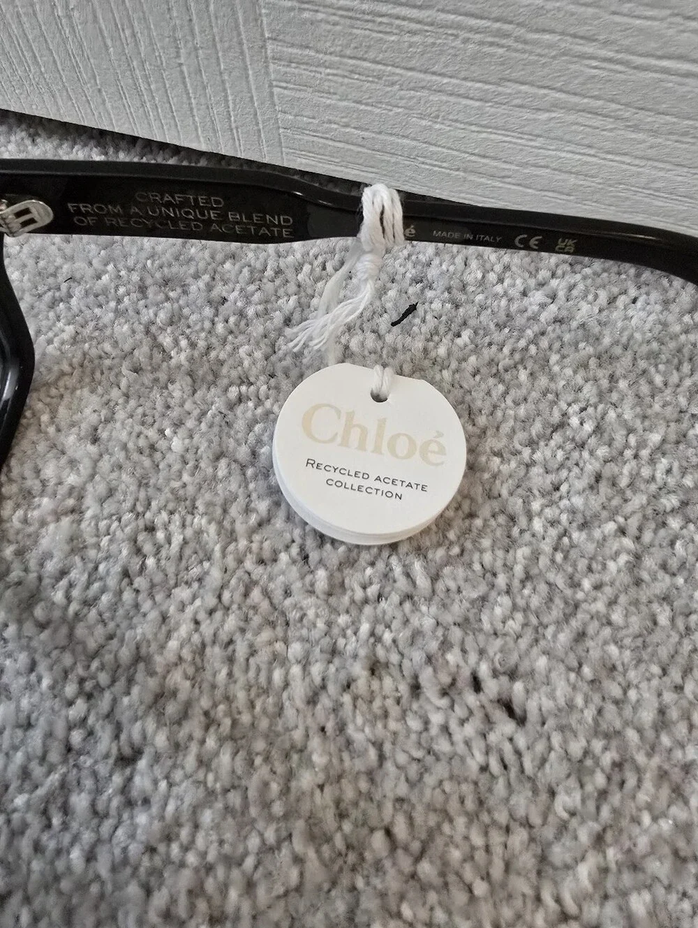 Chloe Women's Black Oversized Square Eyeglasses NWT